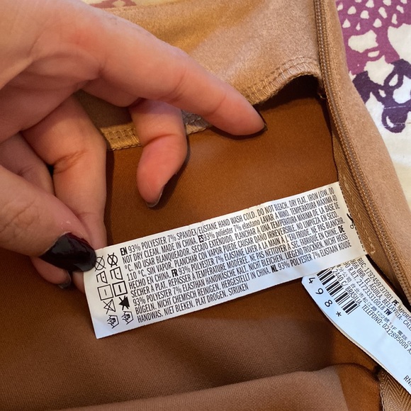 F21 - Tan Suede Skort - 2X - Picture 4 of 4